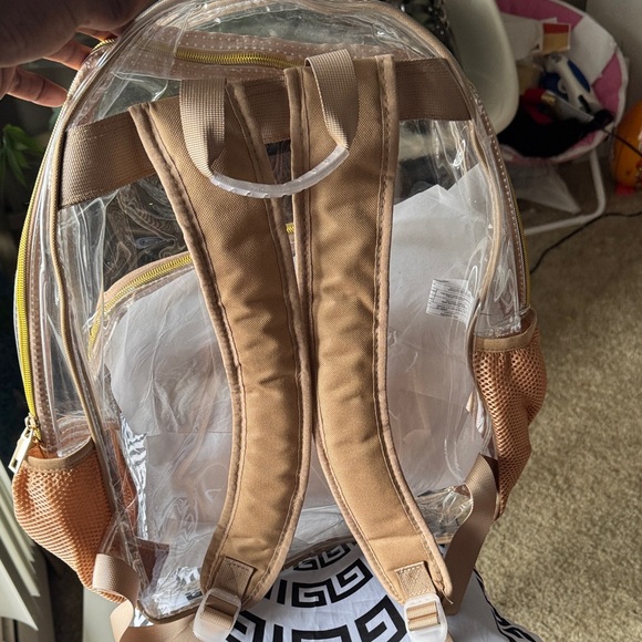 Transparent Tan Backpack - Picture 2 of 4